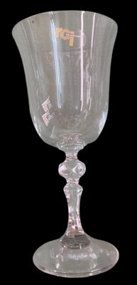 Bohemian Crystal Glasses with Carved Pedestals, 1960s, Set of 38-SNX-1792470