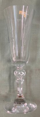 Bohemian Crystal Glasses with Carved Pedestals, 1960s, Set of 38-SNX-1792470