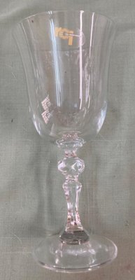 Bohemian Crystal Glasses with Carved Pedestals, 1960s, Set of 38-SNX-1792470