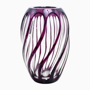 Bohemian Crystal Vase by Johannes Oertel & Co Haida, 1920s-BQF-2031523