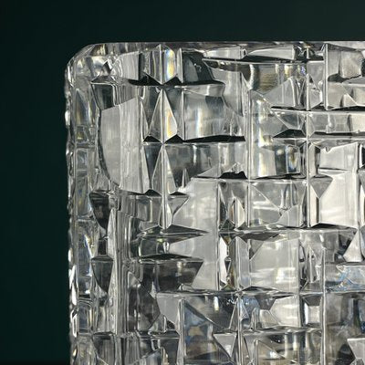 Bohemian Crystal Vase by Vladimír Žahour for Poděbrady Glassworks, Former Czechoslovakia, 1960s-WQC-2020672