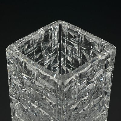 Bohemian Crystal Vase by Vladimír Žahour for Poděbrady Glassworks, Former Czechoslovakia, 1960s-WQC-2020672