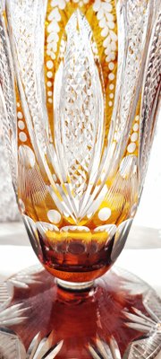 Bohemian Crystal Vase, Czech Republic, 1980s-RGF-956351