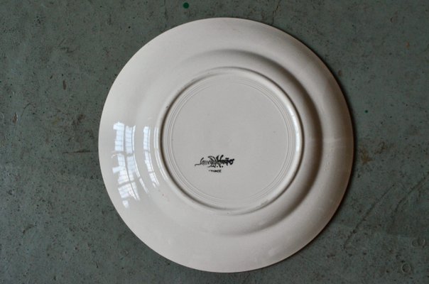 Bohemian Dessert Plates from Sarreguemines, 1940s, Set of 6-AIU-868826