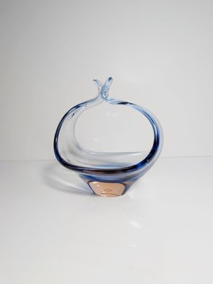 Bohemian Glass Bowl from Seguso Technique, 1970s-VTK-2016632