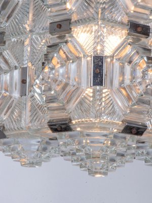 Bohemian Glass Cube Ceiling Light by Stone Shenows, 1960s-DEK-1099215