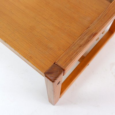 Bohemian Pine Coffee Table with Magazine Holder by Karin Möbring for Ikea, 1970s-NYF-2019258