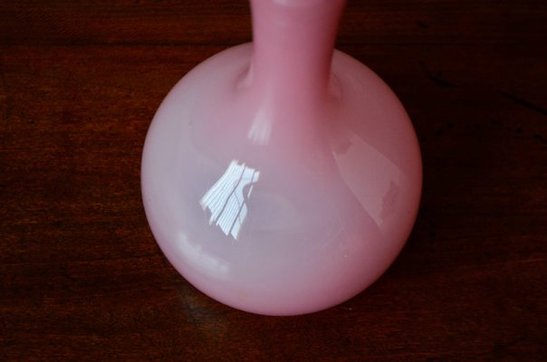 Bohemian Pink Glass Vase-AIU-1113285