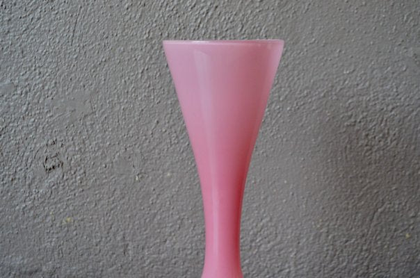 Bohemian Pink Glass Vase-AIU-1113285