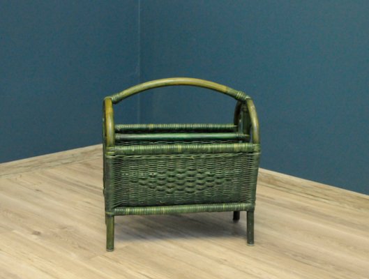 Bohemian Rattan Magazine Rack, 1960s-KDW-1304294