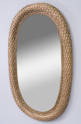 Bohemian Wicker Wall Mirror, 1965-GCG-1765367