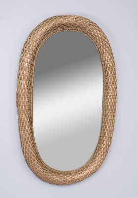 Bohemian Wicker Wall Mirror, 1965-GCG-1765367