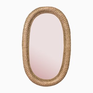 Bohemian Wicker Wall Mirror, 1965-GCG-1765367