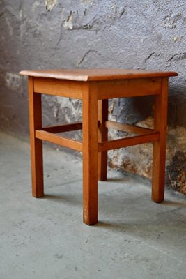 Bohemian Wooden Stool, 1950s-AIU-1763431