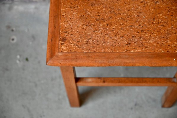 Bohemian Wooden Stool, 1950s-AIU-1763431