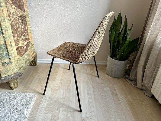 Boho Basket Chair in Rattan by Gian Franco Legler, 1960s-JO-1786772