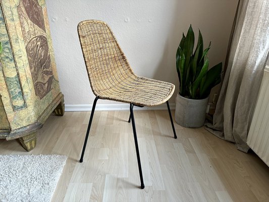 Boho Basket Chair in Rattan by Gian Franco Legler, 1960s-JO-1786772