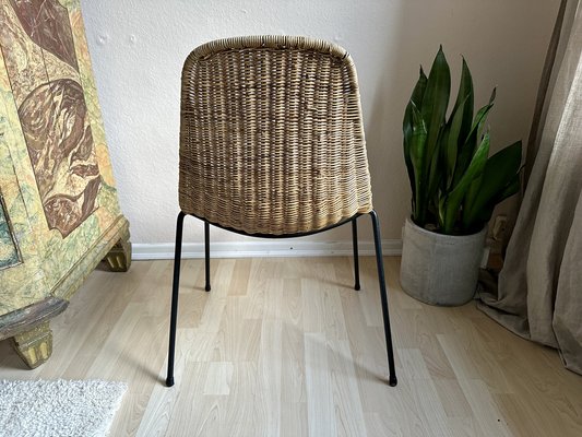 Boho Basket Chair in Rattan by Gian Franco Legler, 1960s-JO-1786772