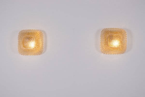 Bonbonnière Wall Lights from Barovier & Toso, 1970s, Set of 2-OWS-1817119