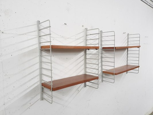 Book Shelves in the Style of String, Sweden, 1950s, Set of 2-ZO-1170650