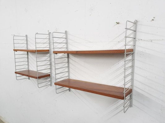 Book Shelves in the Style of String, Sweden, 1950s, Set of 2-ZO-1170650