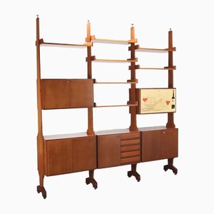 Bookcase in Mahogany, Italy, 1960s-VMM-1399403