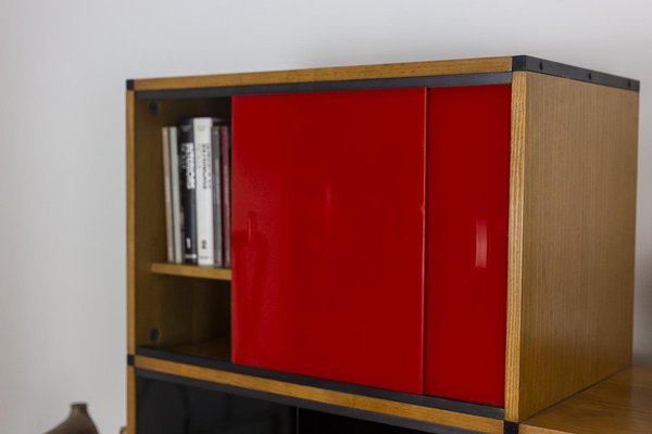 Bookcase in Oak and Metal by Pierre Guariche, 1960s-CEJ-1065971