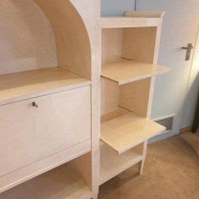 Bookcase in Parchment by Michel Leo, 1981-KHC-1816591