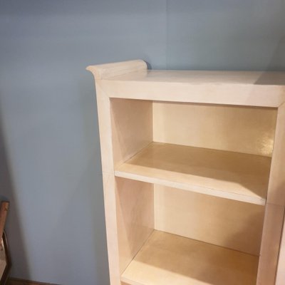 Bookcase in Parchment by Michel Leo, 1981-KHC-1816591