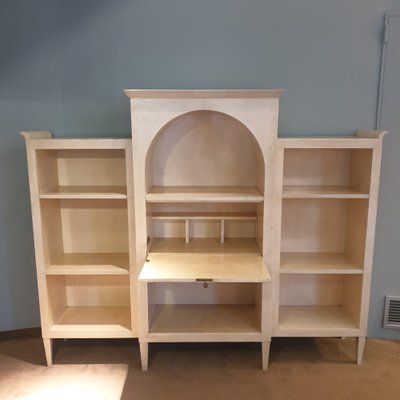 Bookcase in Parchment by Michel Leo, 1981-KHC-1816591