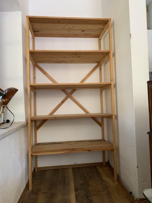 Bookcase in Pine Wood, Hungary, 1980s-OXJ-1721917