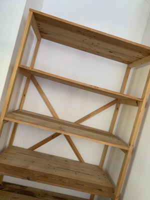 Bookcase in Pine Wood, Hungary, 1980s-OXJ-1721917