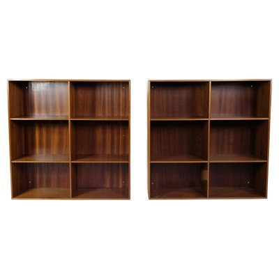 Bookcases in Light Mahogany attributed to Mogens Koch and Rud Rasmussen, 1960s, Set of 2-UY-1723422