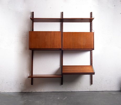 Bookshelf in Teak and Brass, 1960s-OFV-1763391