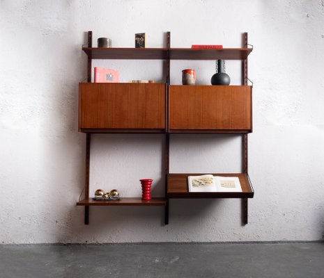 Bookshelf in Teak and Brass, 1960s-OFV-1763391