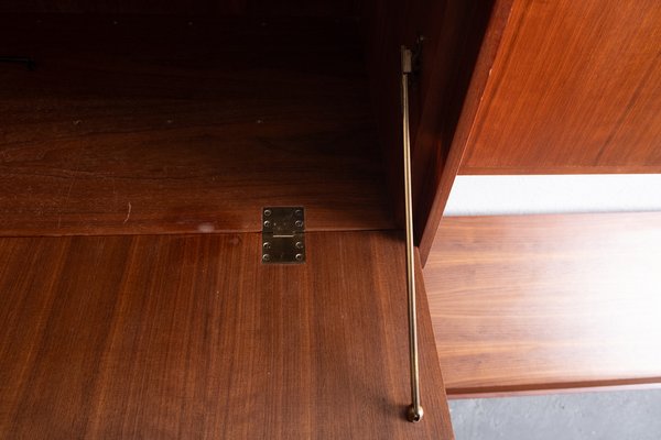 Bookshelf in Teak and Brass, 1960s-OFV-1763391