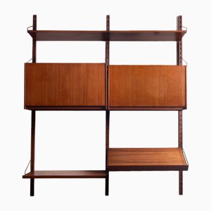 Bookshelf in Teak and Brass, 1960s-OFV-1763391