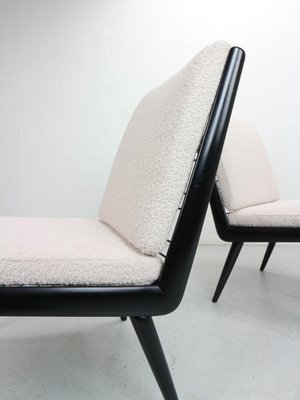 Boomerang Bouclé Lounge Chairs by H. Mitzlaff & E. Schmidt for Soloform, 1953, Set of 2-DT-2026144