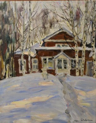 Boris Lavrenko, Red House Snow, 1989-QUE-944103