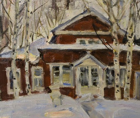 Boris Lavrenko, Red House Snow, 1989-QUE-944103