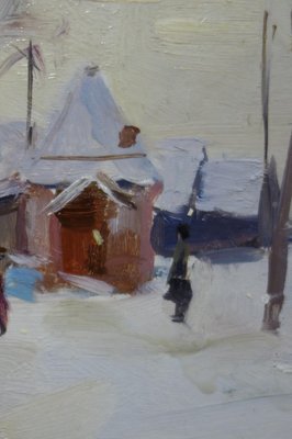 Boris Lavrenko, Village in the Snow, 1974-QUE-944104