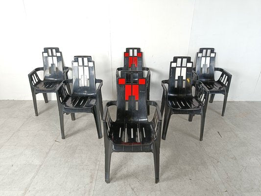 Boston Chairs by Pierre Paulin for Henry Massonnet, 1988, Set of 6-IRH-1806969