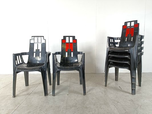 Boston Chairs by Pierre Paulin for Henry Massonnet, 1988, Set of 6-IRH-1806969