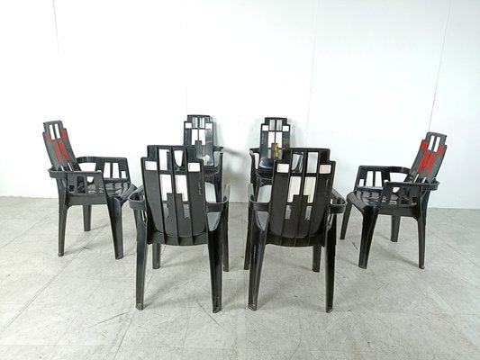 Boston Chairs by Pierre Paulin for Henry Massonnet, 1988, Set of 6-IRH-1806969