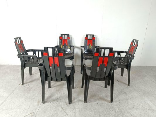 Boston Chairs by Pierre Paulin for Henry Massonnet, 1988, Set of 6-IRH-1807444