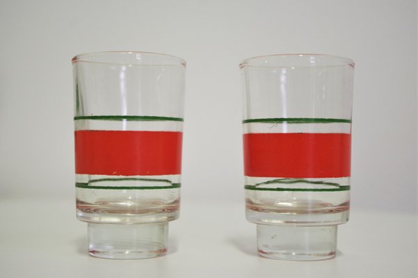 Bottle and Glasses for Liquor, 1960s, Set of 6-KNM-936091