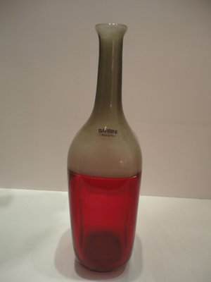 Bottle Vases by Alfredo Barbini for Barbini Murano, 1970s, Set of 2-VIB-694789