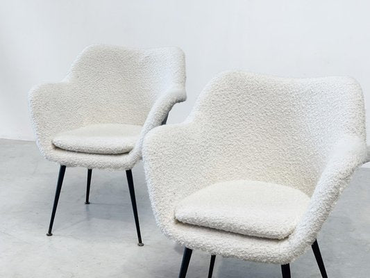 Boucle Lounge Easy Chairs, 1970s-XLH-1778330