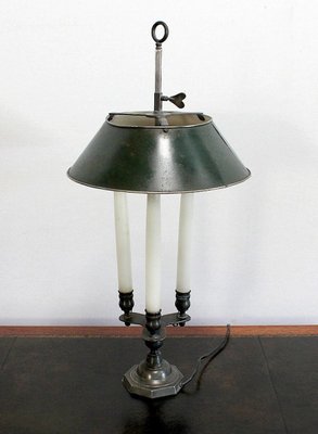 Bouillotte Style Lamp in Bronze, Early 20th Century-RVK-1016316