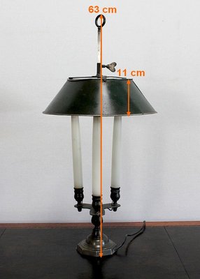 Bouillotte Style Lamp in Bronze, Early 20th Century-RVK-1016316